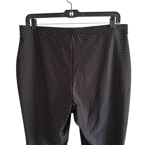 Chico’s Cropped Black Polka Dot Pants/Leggings Size 3 US XL - Picture 7 of 13
